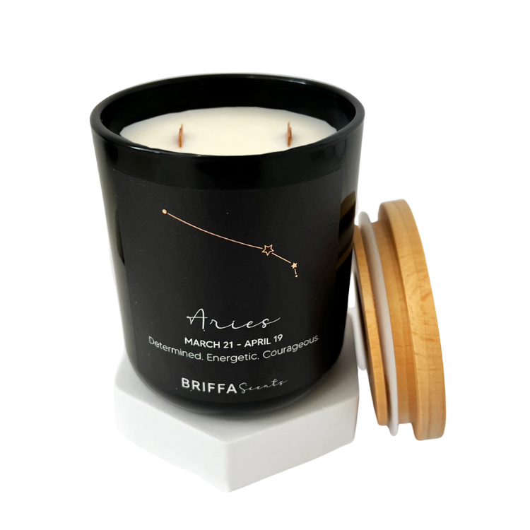 X-Large Black Zodiac Candle