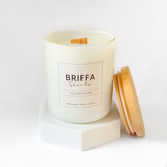 Large White Classic Candle