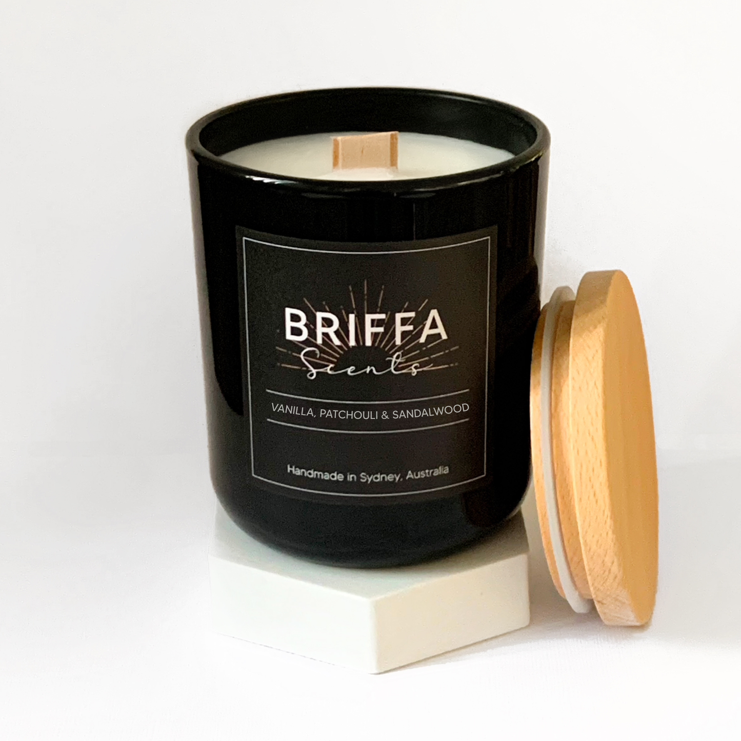 Medium Black Classic Candle