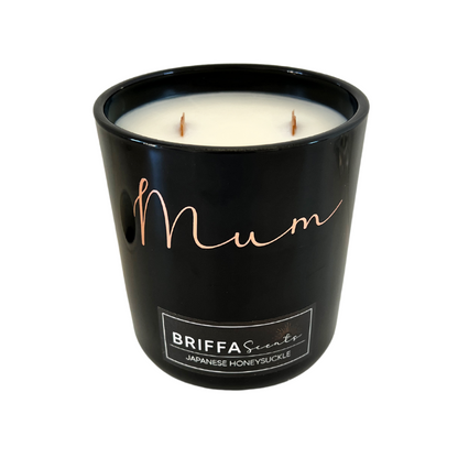 X-Large Black Personalised Candle